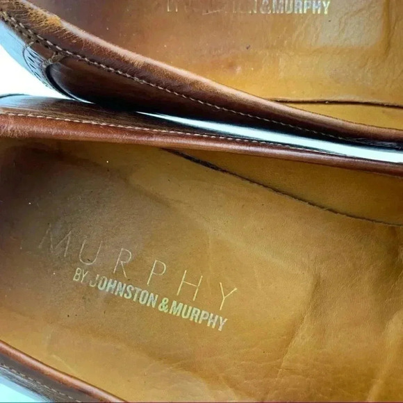 Murphy mens loafers sz 10.5 brown Italian leather main image 7